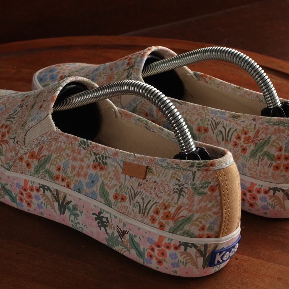 Keds x Rifle Paper Co. Sneakers WMS SZ 7 Double Decker Meadow Floral Casual Shoe - Picture 6 of 11